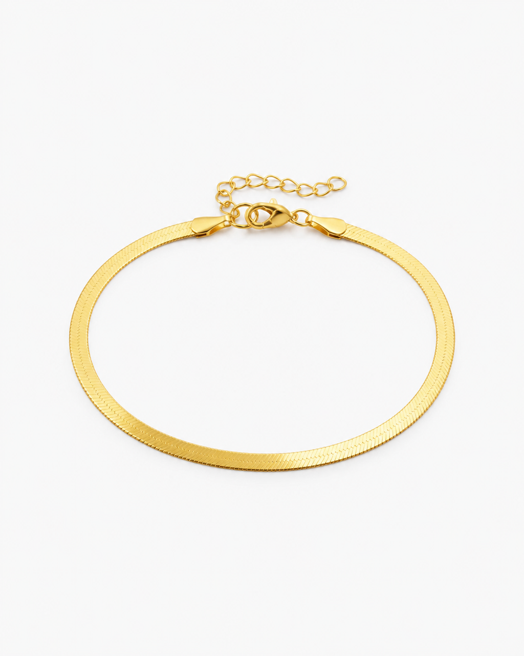 Sleek Herringbone Chain Bracelet
