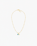 Personalized Birthstone Initial Necklace