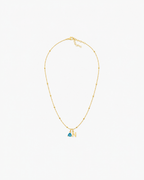 Personalized Birthstone Initial Necklace