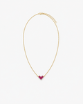 Dainty Personalized Heart Birthstone Necklace