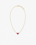 Dainty Personalized Heart Birthstone Necklace