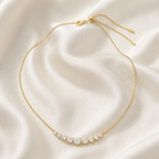 Dainty Graduated Diamond Necklace