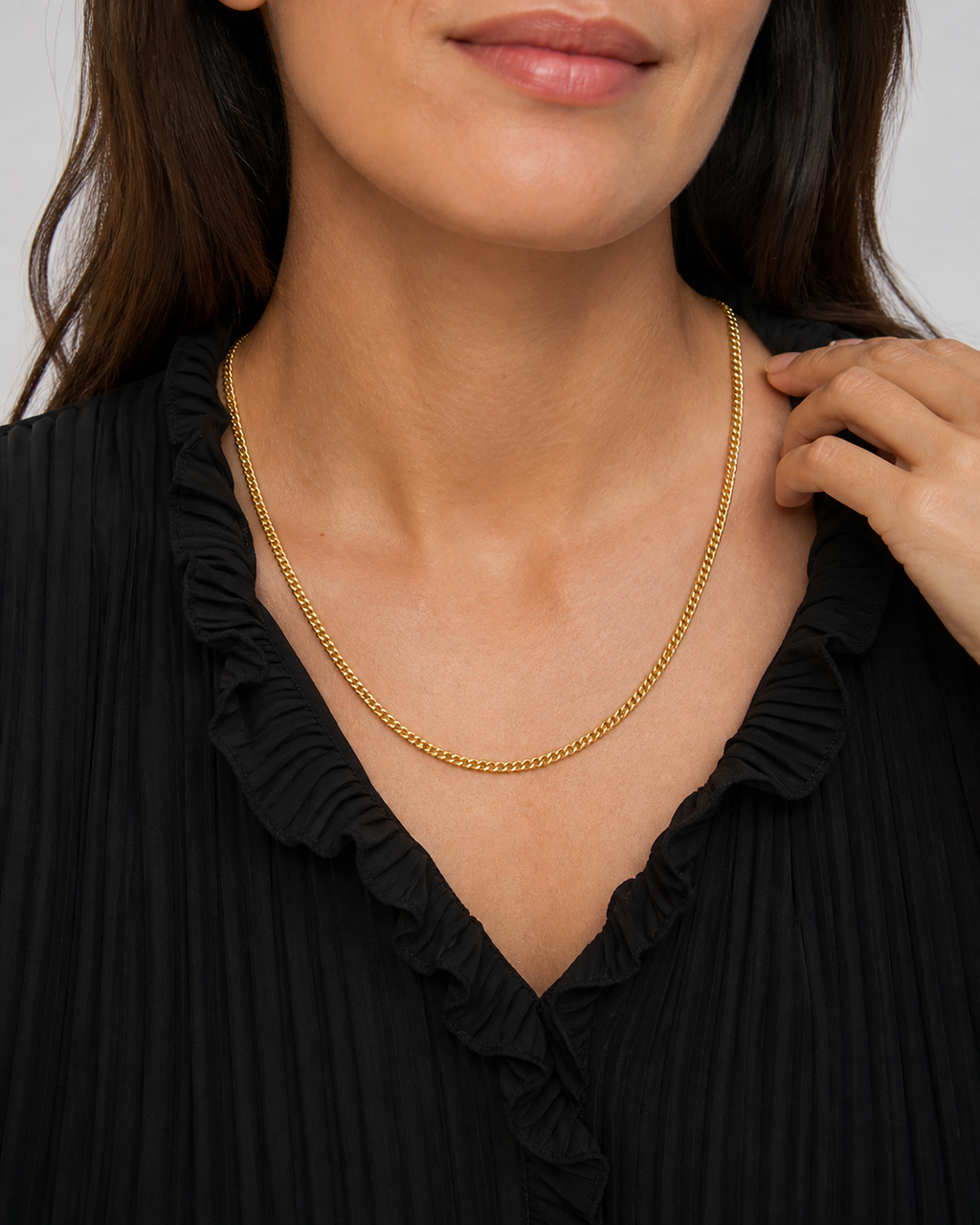 Fine Curb Chain Necklace