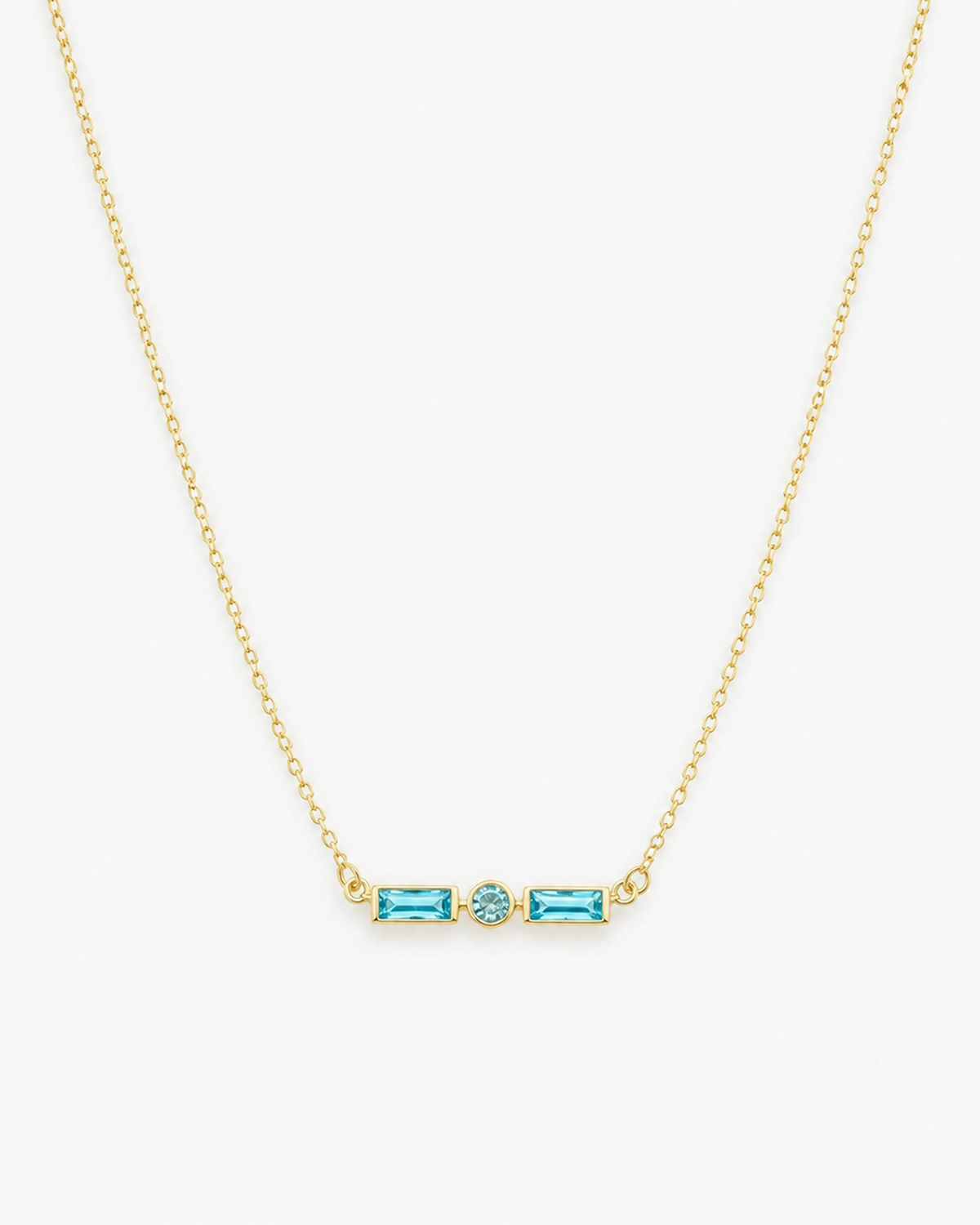 Personalized Initial Morse Birthstone Necklace