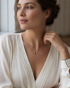 Toi Et Moi Emerald Diamond Necklace
