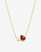 Pearl Gemstone Pendant Necklace