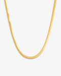 Gold Herringbone Chain Necklace