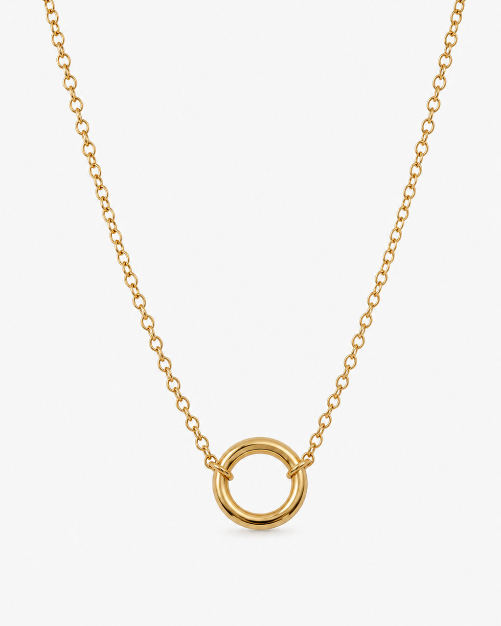 Karma Circle Pendant Necklace