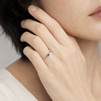 Dainty Blue Topaz Statement Ring