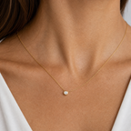Diamond Station Chain Necklace