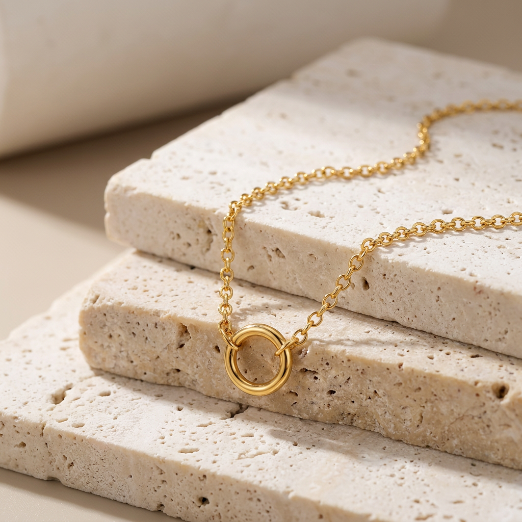Karma Circle Pendant Necklace