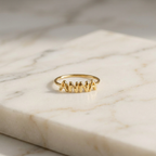 Personalized Bubble Name Ring