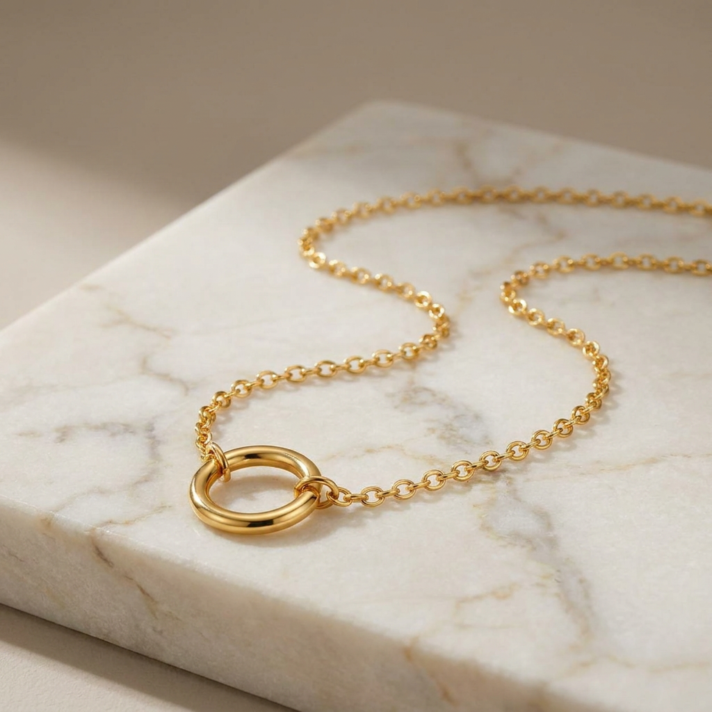 Karma Circle Pendant Necklace