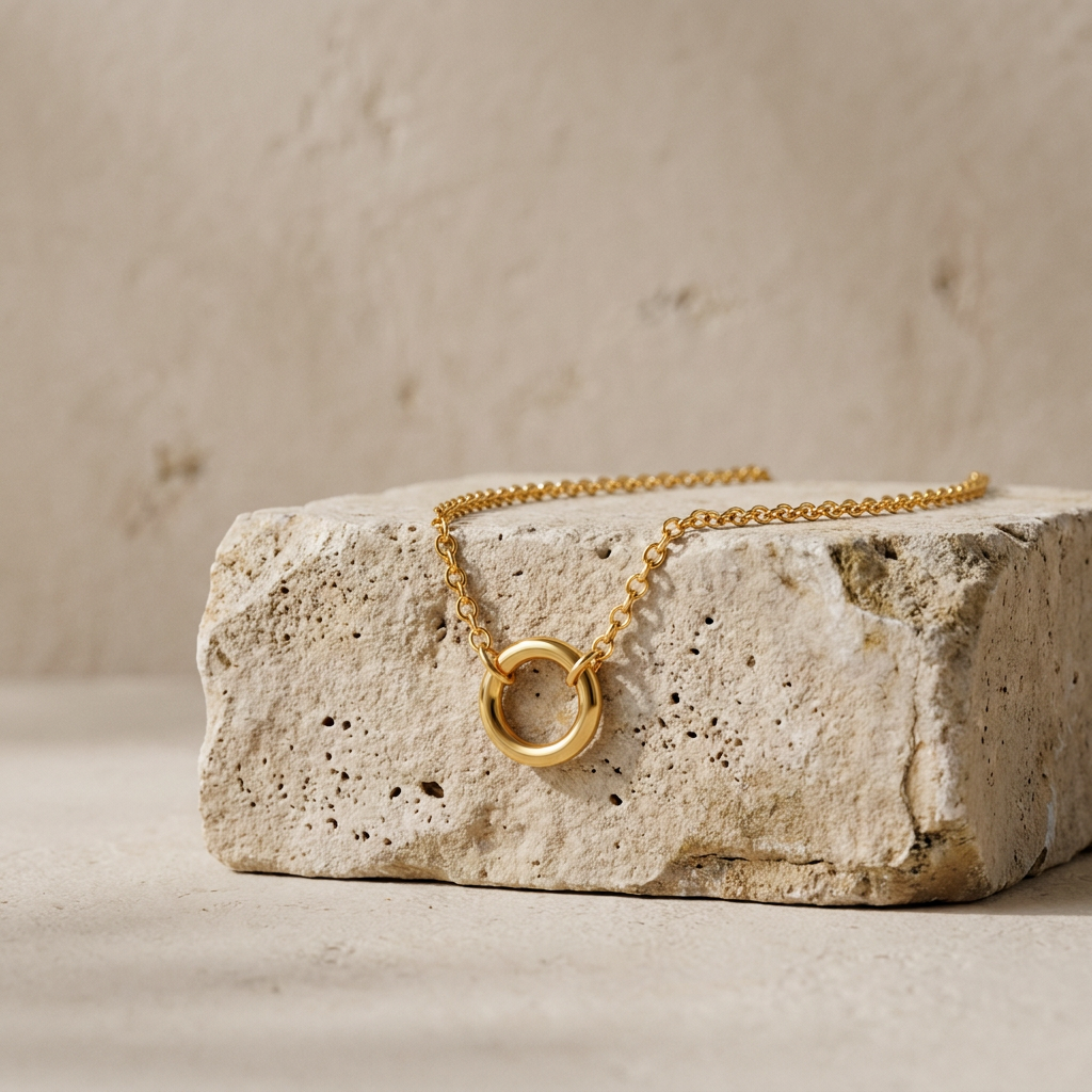 Karma Circle Pendant Necklace