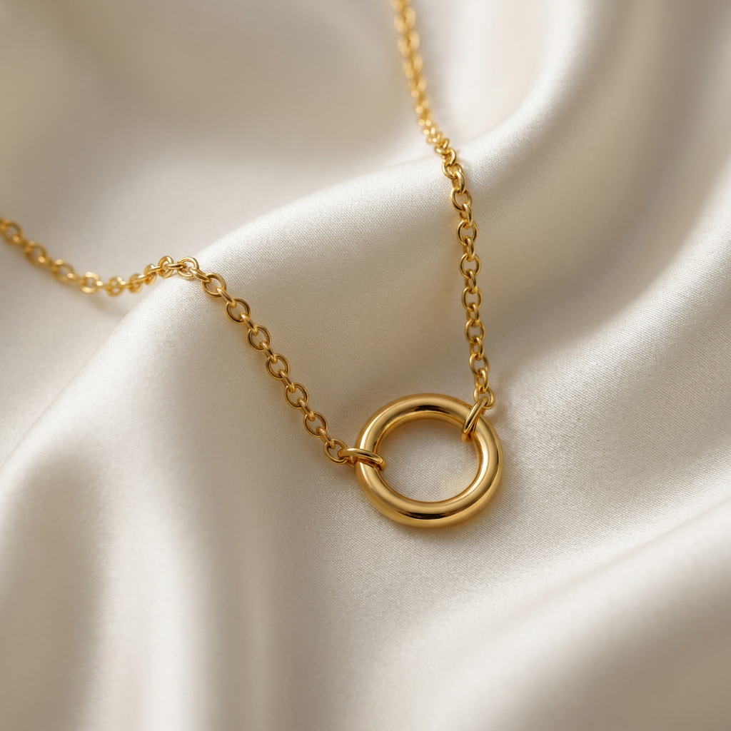 Karma Circle Pendant Necklace