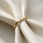 Personalized Initial Letter Band Ring