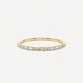 Dainty Baguette Diamond Half Band
