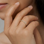 Dainty Baguette Diamond Half Band