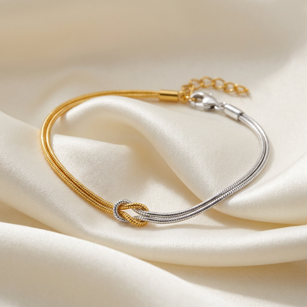 Classic Couple Love Knot Bracelet