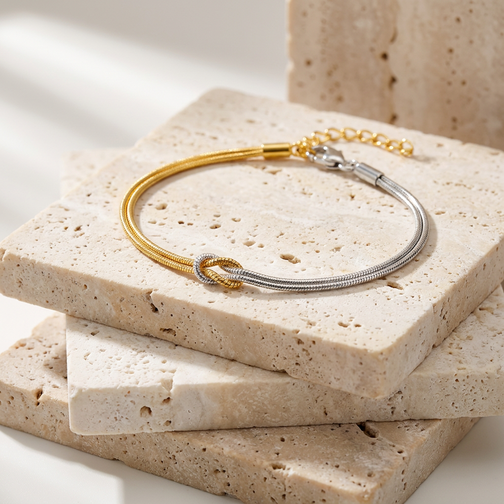 Classic Couple Love Knot Bracelet