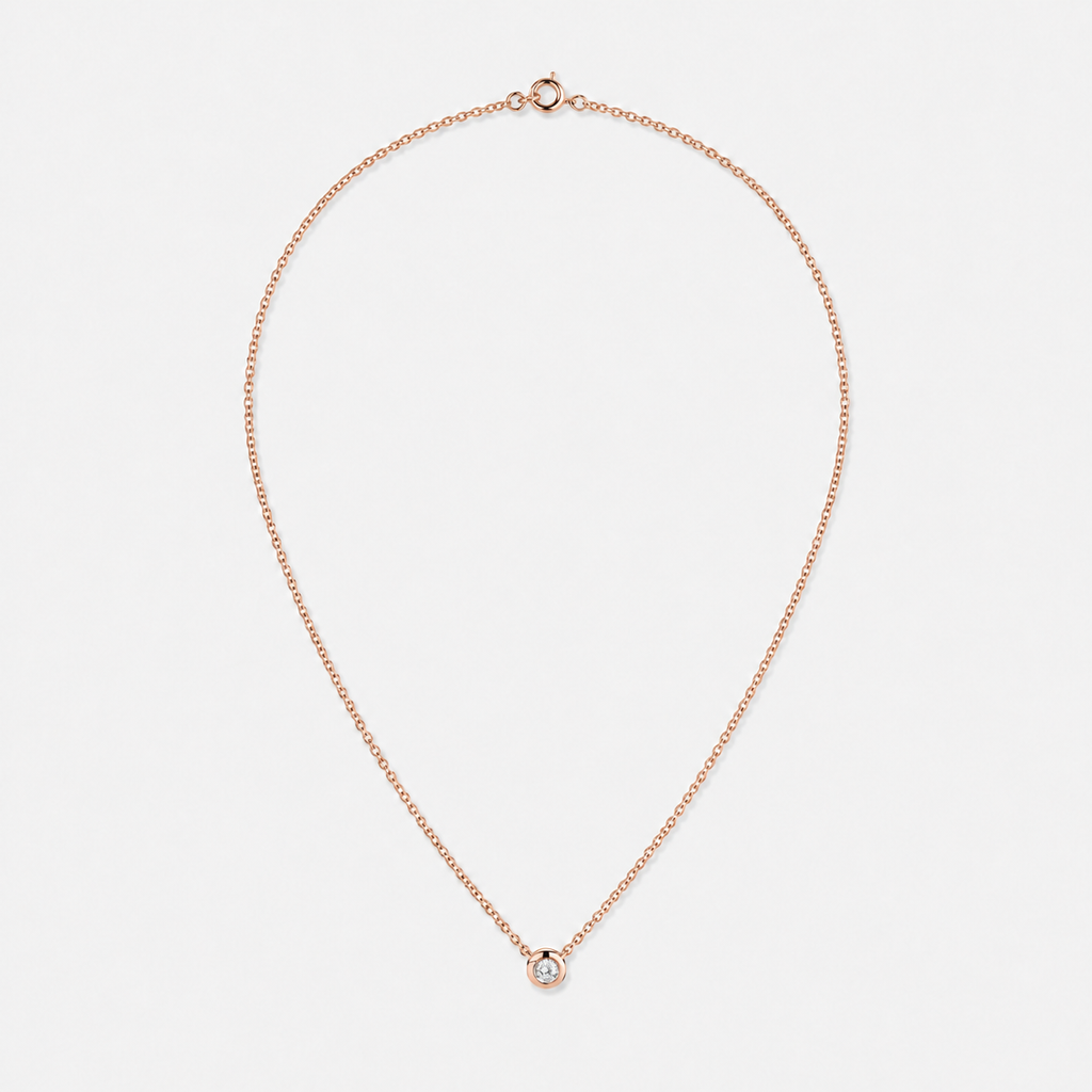 Diamond Station Chain Necklace