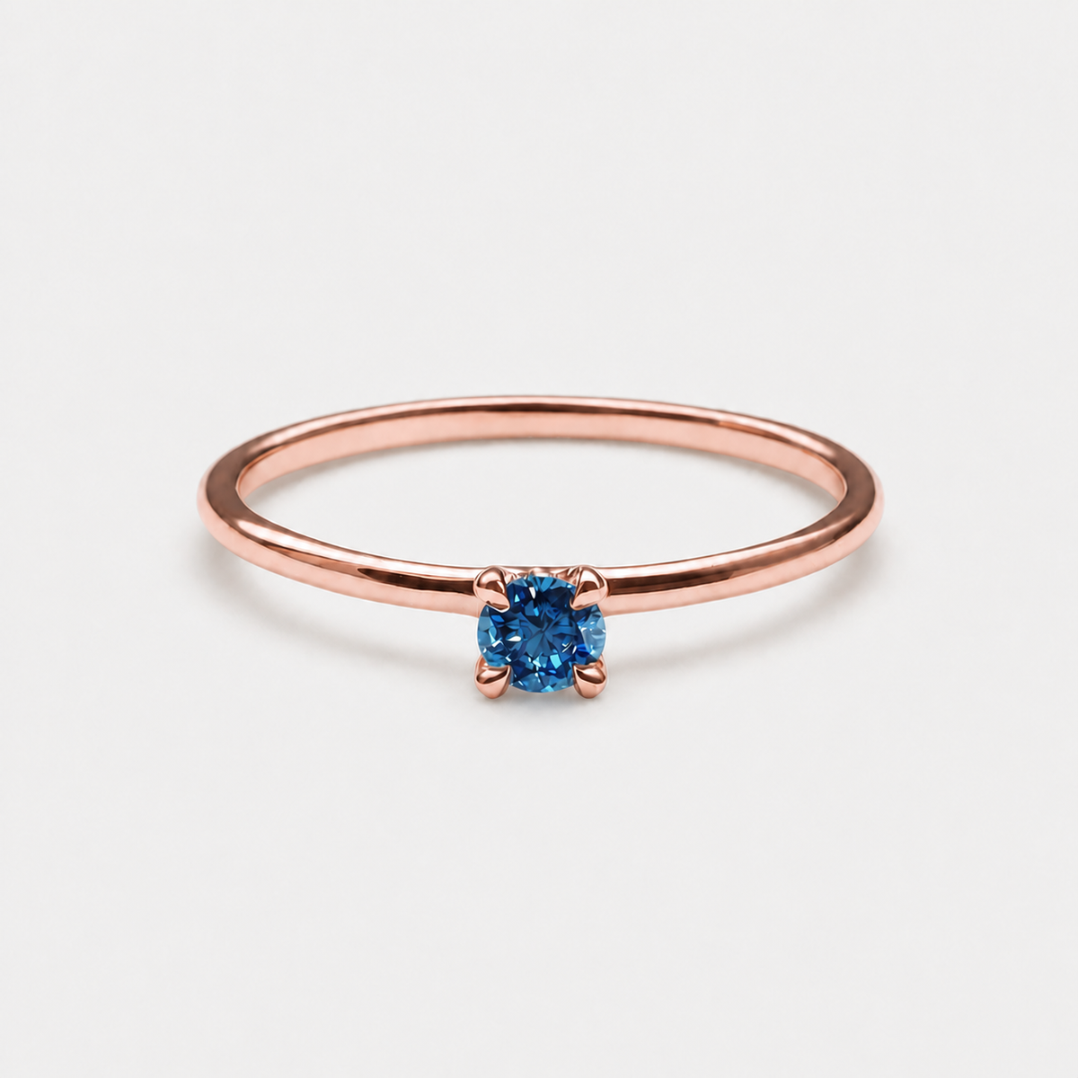 Dainty Blue Topaz Statement Ring