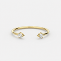Dual Diamond Cuff Ring