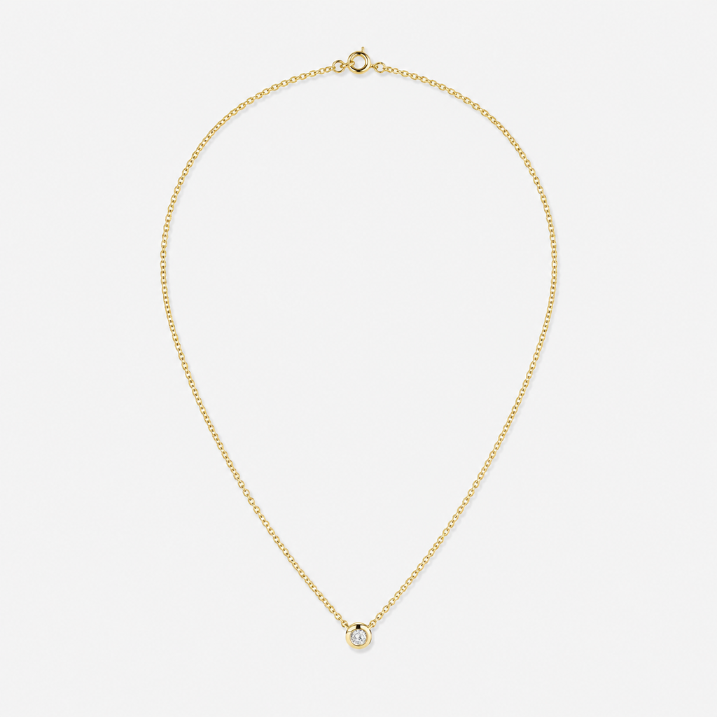 Diamond Station Chain Necklace