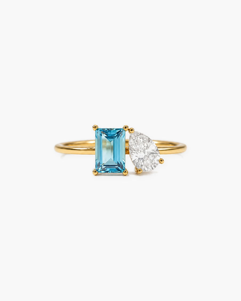 Custom Toi Et Moi Birthstone Ring