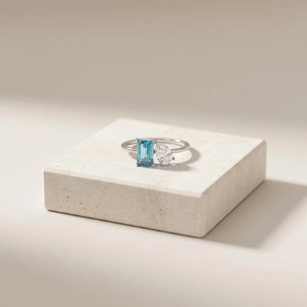 Custom Toi Et Moi Birthstone Ring