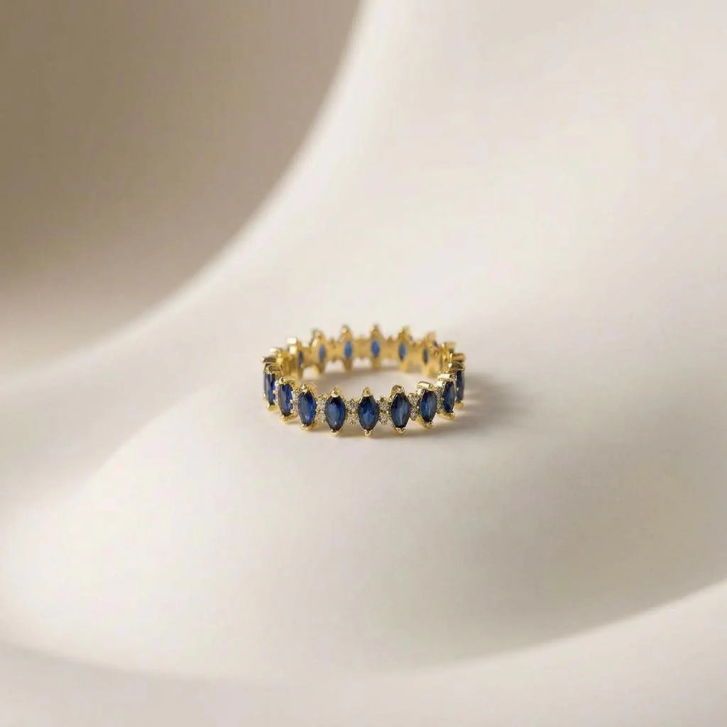 Marquise Personalize Birthstone Ring