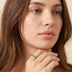 Marquise Personalize Birthstone Ring