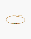 Personalized Baguette Birthstone Bracelet