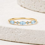 Personalized Marquise Birthstone Ring