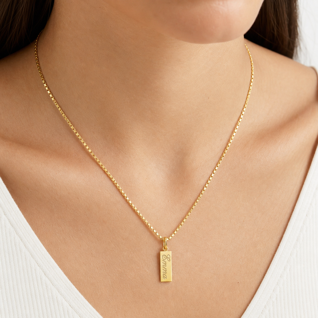 Personalized Bar Name Necklace
