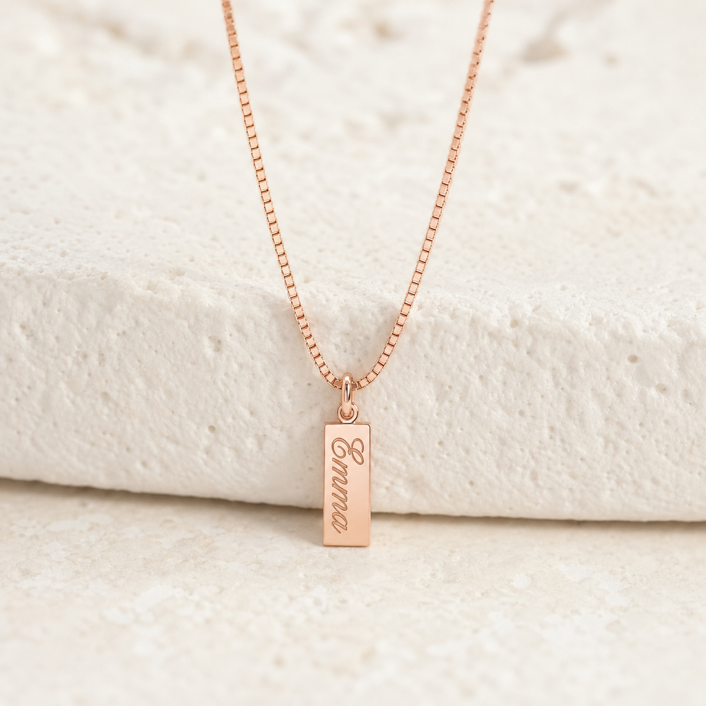 Personalized Bar Name Necklace