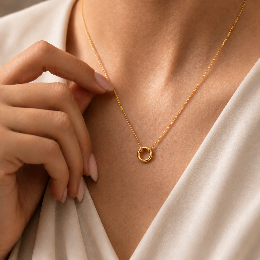 Karma Circle Pendant Necklace