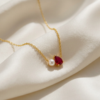 Pearl Gemstone Pendant Necklace